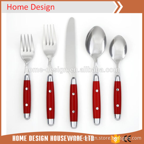 Retro style 20-piece durable flatware set